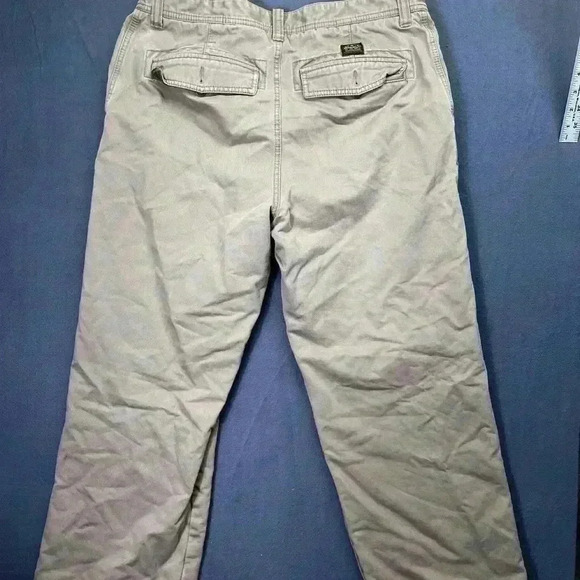 Eddie Bauer Fleece Lined Relaxed Fit Straight Leg Pants Mens 35/32 warm 0848 - Picture 9 of 11